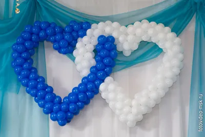 Оформление праздничных залов воздушными шарами — фотографии