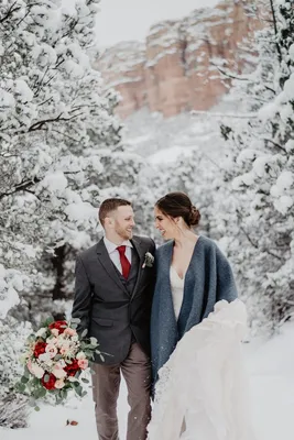 Свадебные фотографии зимой от профессионального фотографа