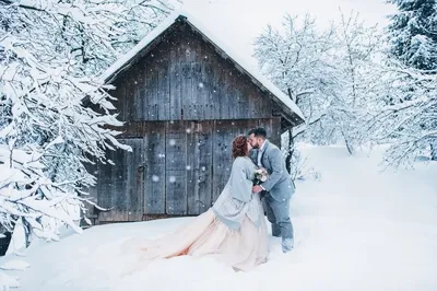 Свадебная фотосессия зимой и в пасмурную погоду