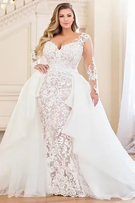 Свадебные платья для полных невест: 110+ элегантных моделей