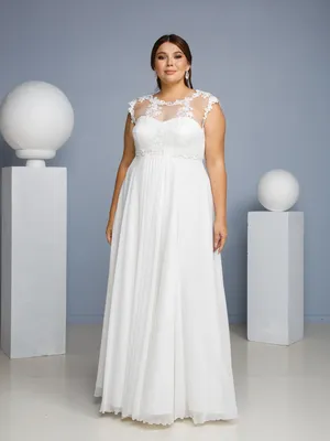 Свадебные платья больших размеров для полных невест в СПб - купить  недорогие платья для полных девушек