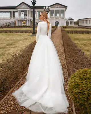 Свадебные платья с закрытой спиной фото фотографии