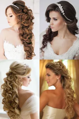 Свадебная прическа на длинные волосы с диадемой | Bride hairstyles for long  hair, Long hair styles, Hair dos for wedding