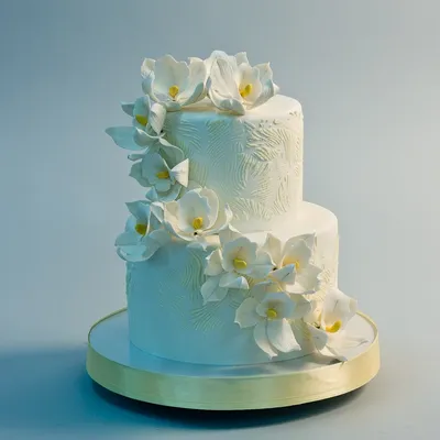 Элегантные свадебные торты двухъярусные в разных размерах