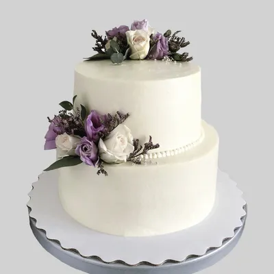 Фантастические свадебные торты двухъярусные в разных форматах