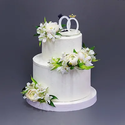 Очаровательные свадебные торты двухъярусные для идеальной свадьбы