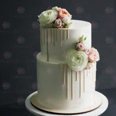 Изысканные свадебные торты двухъярусные для незабываемого торжества