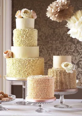 Торт свадебный из крема - 61 фото