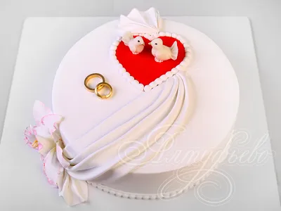 Свадебные торты одноярусные фотографии