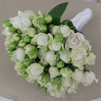 Свадебные букеты из белых роз | Составление букетов невесты в сети  цветочных магазинов «Цветочный ряд»
