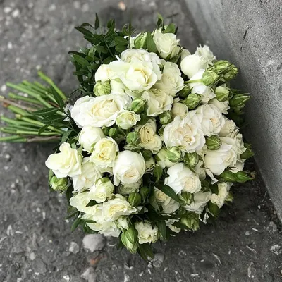 Свадебный букет из розы и фрезии купить с бесплатной доставкой в Москве по  цене 3 570 руб.