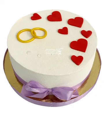 Маленький торт на свадьбу на заказ с доставкой недорого, фото торта, цена в  интернет-магазине