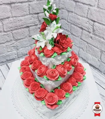 Розовый Свадебный торт с Розами | Gorgeous cakes, Pretty cakes, Aniversary  cakes