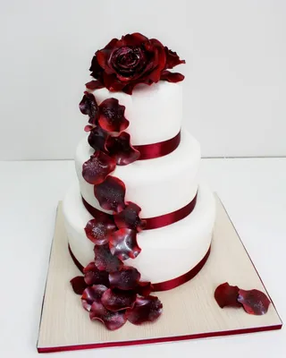 №294 Свадебный торт \"Сливки розы\" *1850 руб/кг | Купить свадебные торты в  кондитерской «Торты на заказ от Марии»