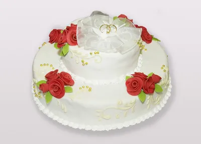Торт «Белый с живыми цветами и бусинами» с доставкой СПб