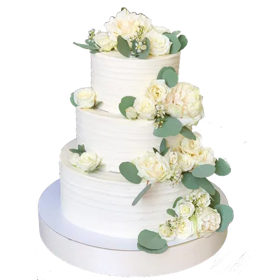 Свадебный торт с красными розами № 17 - «СладкоЕШЬко» - Кафе-кондитерская