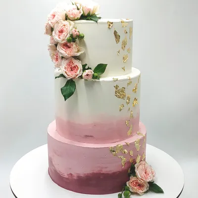 Свадебный торт с розами « Каталог « Торты на заказ