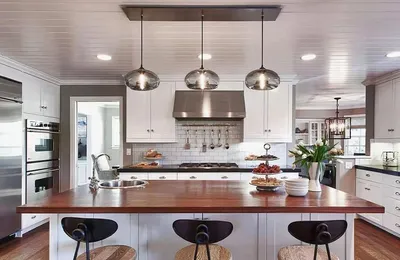 Свет на кухне | Дизайн кухонного освещения. 50 фото