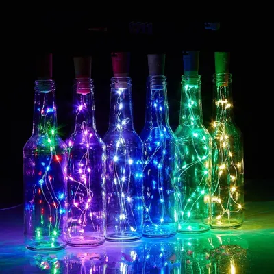 Настольная лампа Бутылка LED BOTTLE с одноцветной подсветкой IP65 220V —  Купить оптом и в розницу в интернет-магазине LED Forms