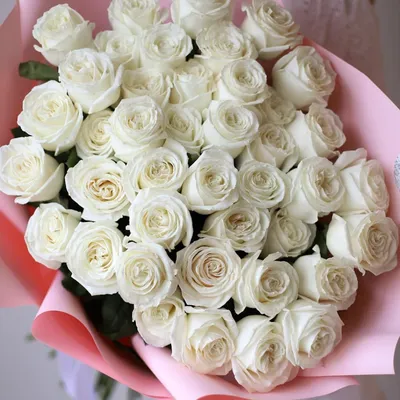 Элитные белые розы: цена, заказать с доставкой по Десногорске в  интернет-магазине Cyber Flora®