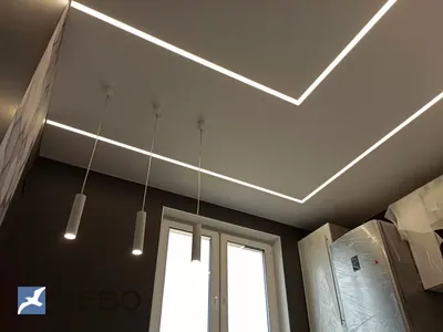 Лампочки в Натяжной Потолок - Со световыми Линиями | Milana