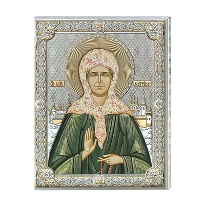 Купить Икона Святая Матрона Московская (12*16) из МДФ (81358 3LORO) в  интернет-магазине Аргента