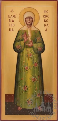 Икона Святая Матрона Московская из бисера купить (Дивеевская икона)