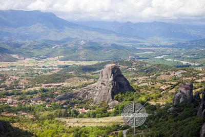 Метеоры (Μετέωρα) (Фессалия (Θεσσαλία)). Святого Варлаама (Всех Святых),  монастырь, фотография. фасады