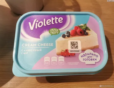 Творожный сыр Violette сливочный - «Идеальный сыр для множества блюд.  Несколько самых простых рецептов десертов: чизкейк, крем-чиз» | отзывы