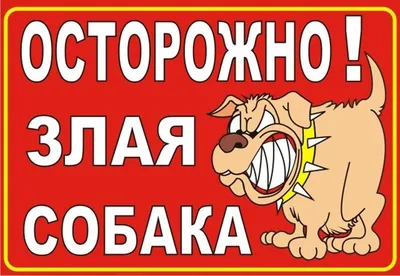 Табличка - Осторожно злая хозяйка в подарок