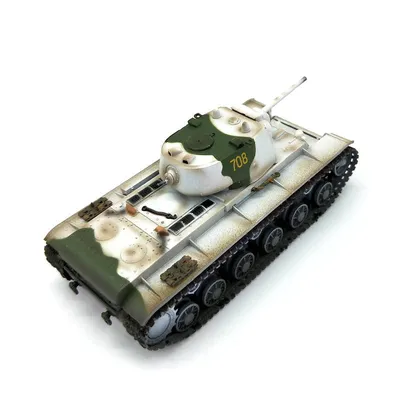 Soviet KV-1 heavy tank pre-built 1/72 scale plastic collectible milita –  old boy hobby