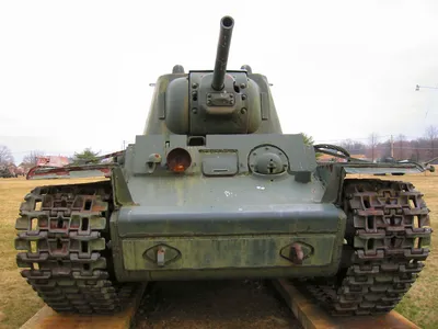 Подбитый советский танк КВ-1 — военное фото