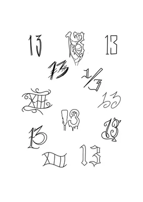 MS13 Gang Temporary Tattoo Set (25+ tattoos) – TattooIcon