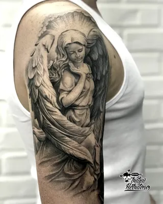 Tattoo uploaded by Андрей Подереча • Тату ангел на предплечье мужское тату  • Tattoodo