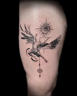 Татуировка Ангел с Мечом | Татуировка на предплечье, Стиль татуировки,  Татуировки