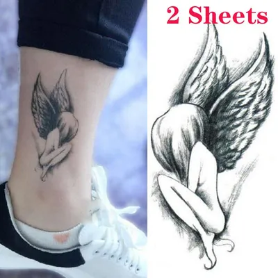ангел тату надпись на руке предплечье женская татуировка ангелочек  минимализм маленькая маленькие | Женская татуировка, Тату, Татуировки