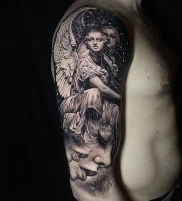 Тату с ангелом на руке - символ веры, надежды и защиты - tattopic.ru