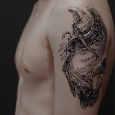 Татуировки с ангелами: нежность и защита на вашей коже - tattopic.ru