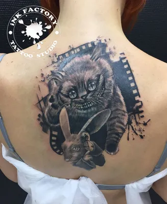 Tattoo uploaded by Фил Санников • Чеширский кот в стиле скетч • Tattoodo