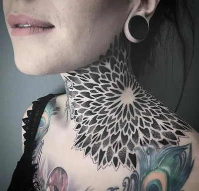 Татуировки для девушек на шее (ФОТО) - trendymode.ru