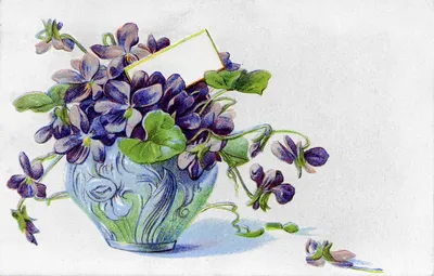 Violet. Watercolor painting by Natalia Lubkovskaya. Flower, floral art.  Фиалка. Акварель. Рисунок - Наталья Лубковская. Цвето… | Рисунок, Татуировка  луна, Рисовать