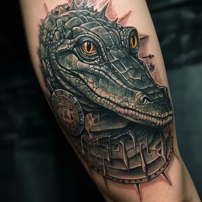 Что означает татуировка крокодил? | Студия МИР ТАТУ | Дзен