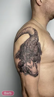 Тату крокодил (2 фото) - значение татуировки, эскизы 2024