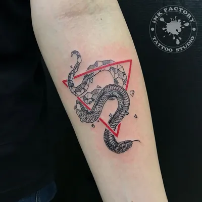 Tattooartsochi - Значение тату змея противоречиво. Считается, что это гад,  который совращает, отравляет душу, тело человека. Но рядом с этим, это  образ мудрости потомков, наследников, медицины, перерождения. Часто на  рисунке наколки изображается