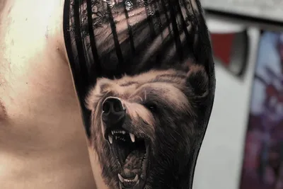 Великолепное татуировка медведя на ваш выбор - jpg формат