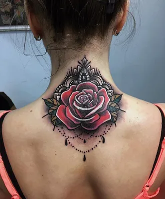Тату на шее мужские и женские: значения и особенности — pavuk.ink