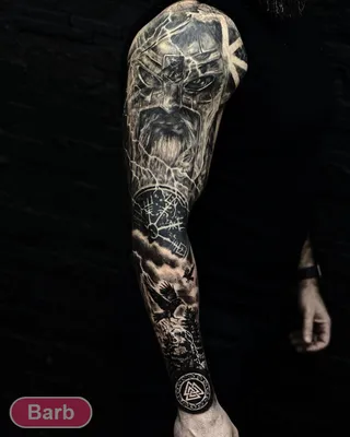 Временные тату-рукава на всю руку для мужчин, маори, волк, поддельные  большие 3D тату-наклейки | AliExpress