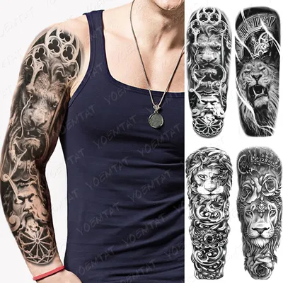 Мужская татуировка на руке до локтя: идеи и варианты дизайна - tattopic.ru