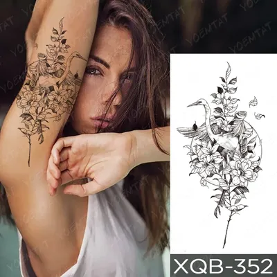 Водостойкие временные рукава тату-наклейки линия Тигровая Орхидея цветок  Лев змея дьявол тату руки боди-арт искусственная татуировка для мужчин  женщин | AliExpress