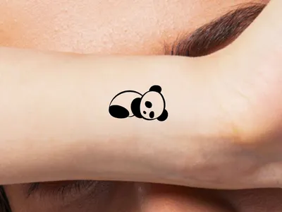 Angry Panda Tattoo Style\" Sticker for Sale by eyestetix | Redbubble